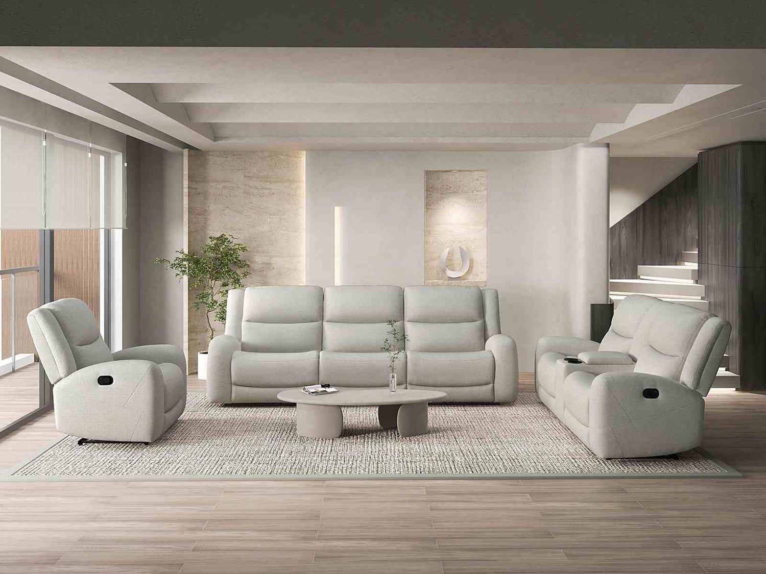 Giraldus Manual Reclining Living Room Set