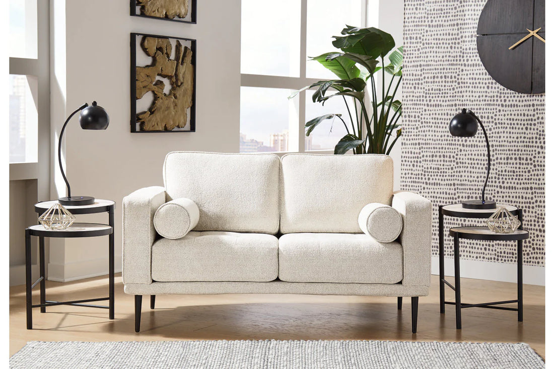 Caladeron Sandstone Chenille Loveseat