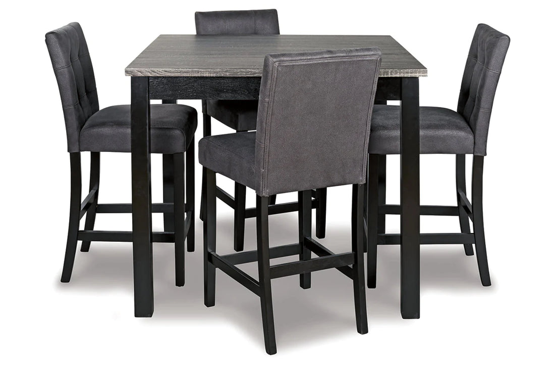 Garvine Two-tone 5-Piece Counter Height Set