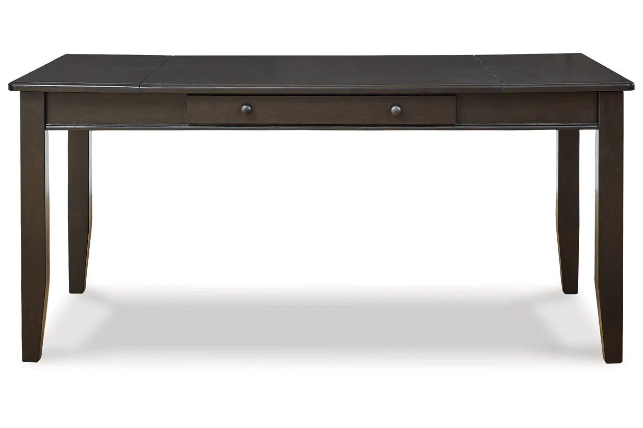 Ambenrock Dark Brown Dining Table with Storage