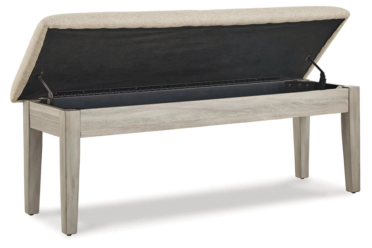Parellen 48&quot; Upholstered Dining Bench with Storage