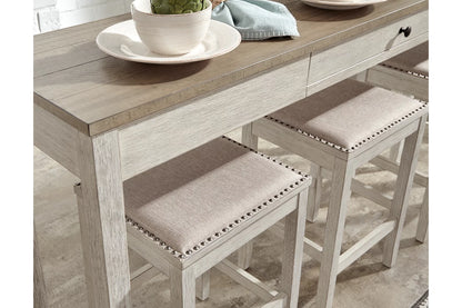 Skempton Counter Height Dining Table and 3 Bar Stools Set