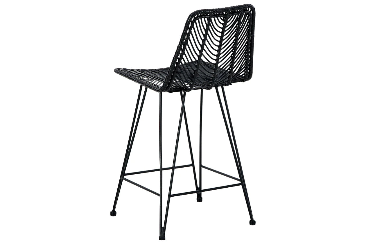 Angentree Natural/Black Counter Height Barstool