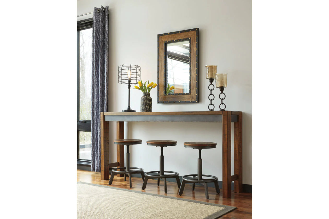 Torjin Brown/Gray Counter Height Console Dining Table