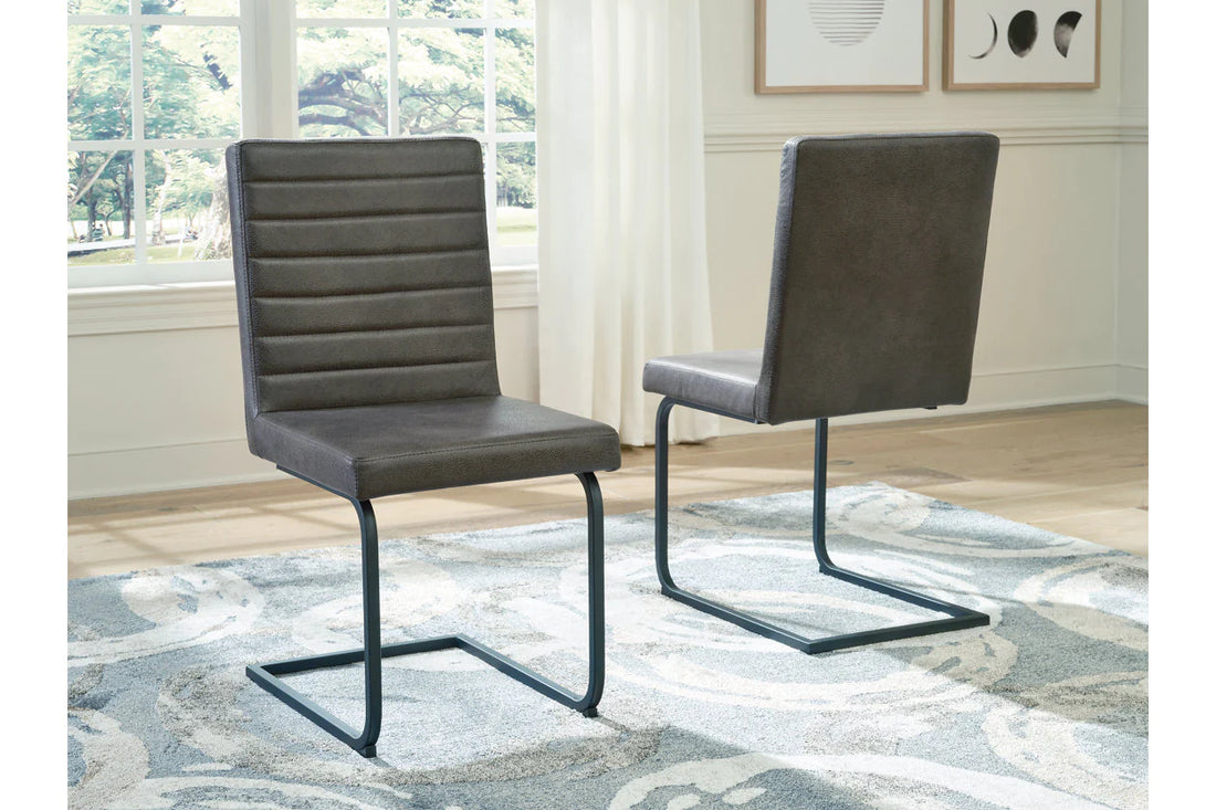 Strumford Gray/Black Dining Chair