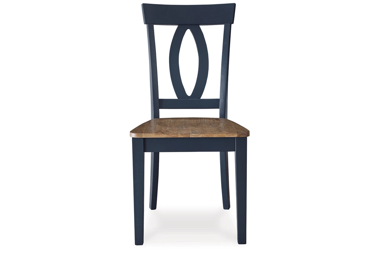 Landocken Brown/Blue Dining Chair