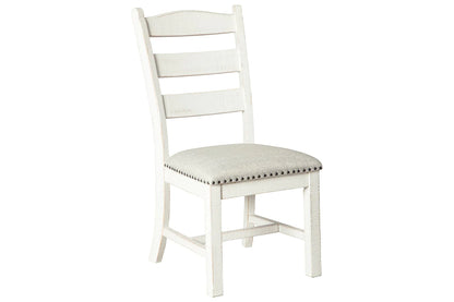 Valebeck Beige/White Dining Chair