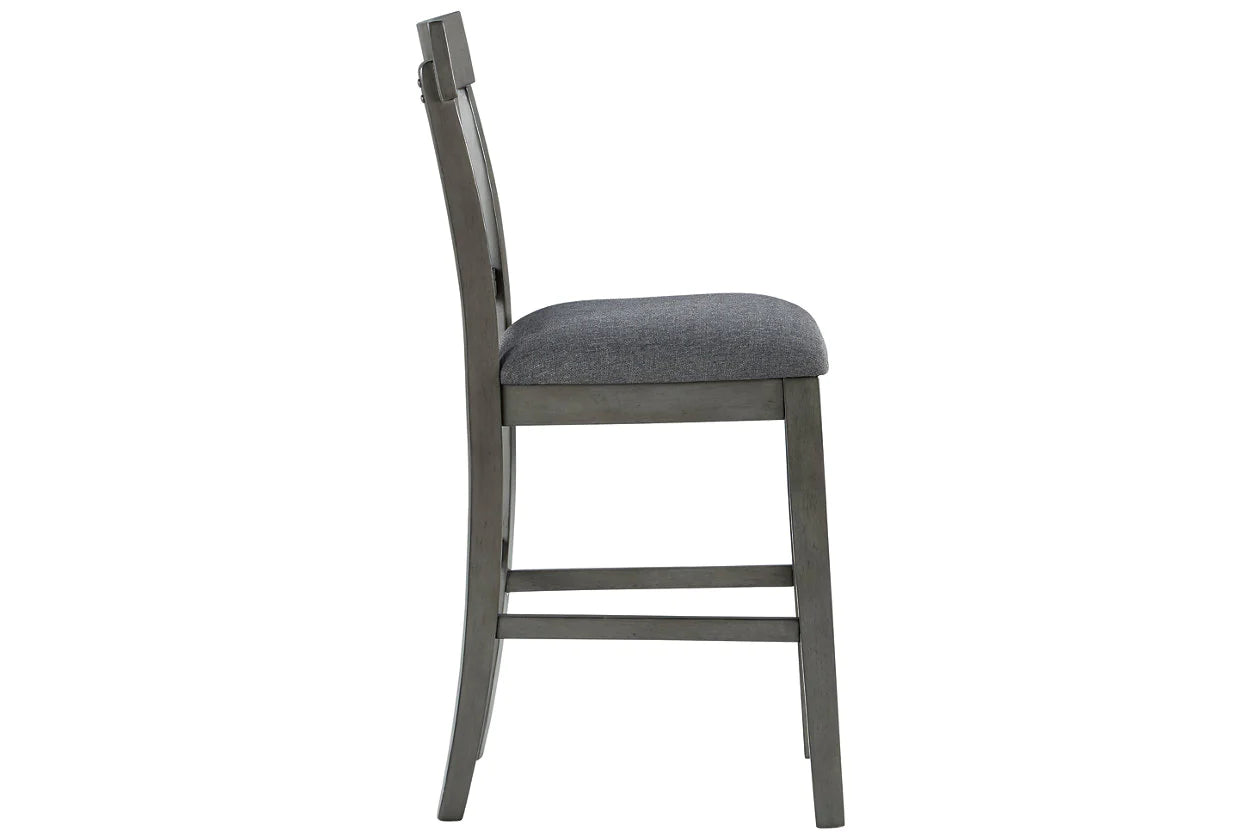 Hallanden Two-tone Gray Counter Height Chair