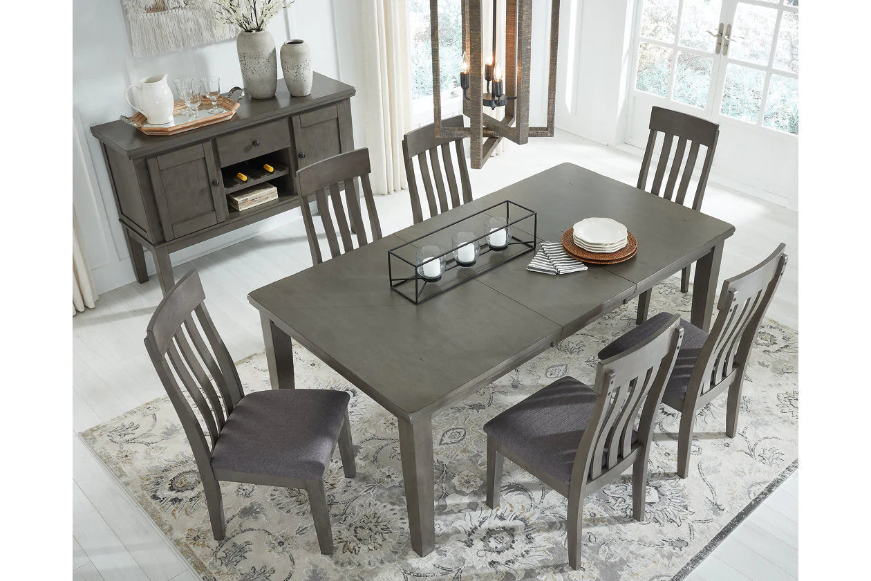 Hallanden Gray Extendable Dining Table