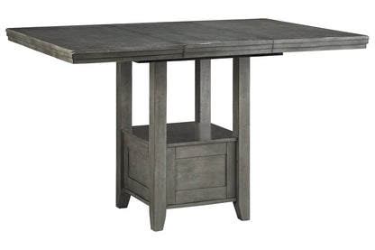 Hallanden Gray Counter Height Dining Extension Table