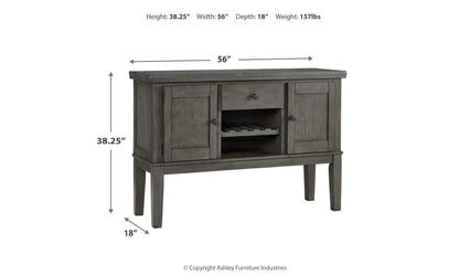 Hallanden Gray Dining Server