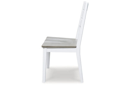 Nollicott Whitewash/Light Gray Dining Chair
