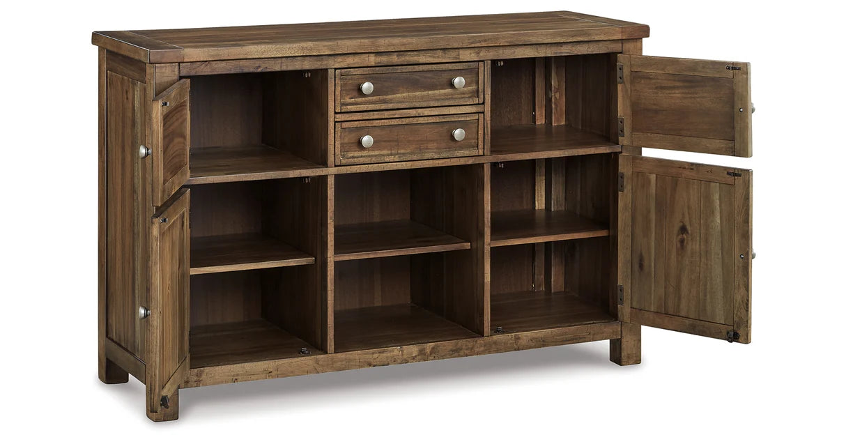 Moriville Grayish Brown Dining Server