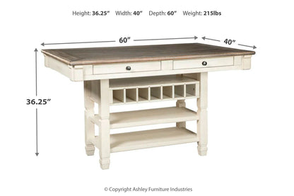 Bolanburg Two-tone Counter Height Dining Table