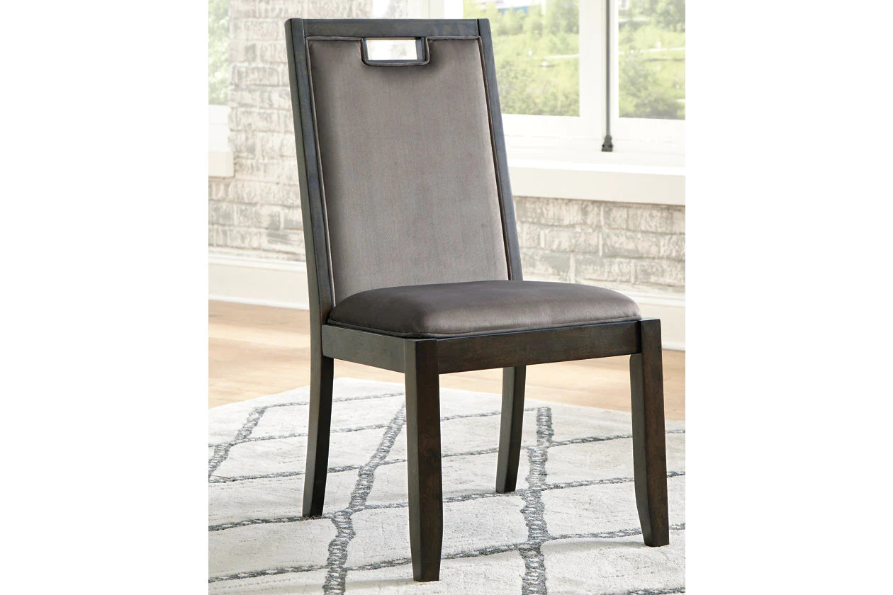 Hyndell Gray/Dark Brown Dining Chair