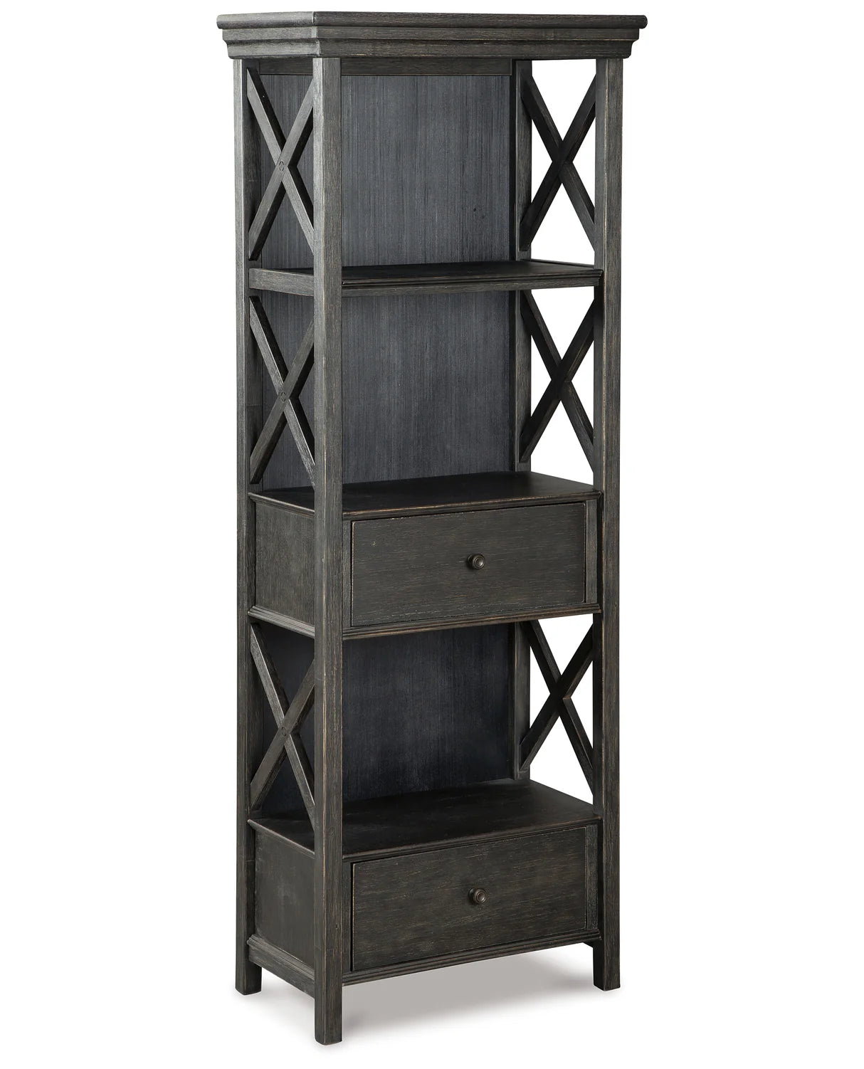 Tyler Creek Black/Gray Display Cabinet