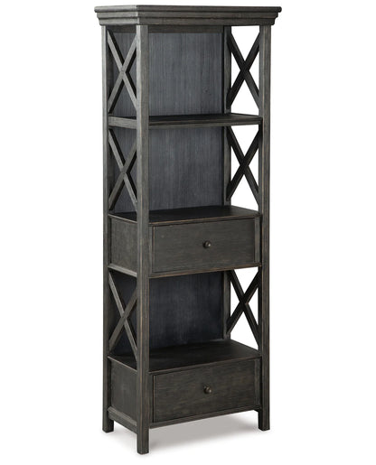 Tyler Creek Black/Gray Display Cabinet