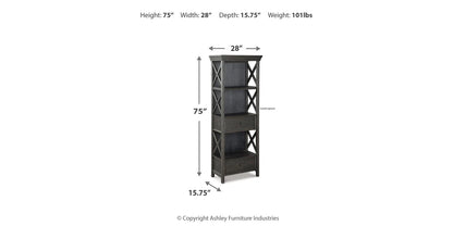 Tyler Creek Black/Gray Display Cabinet