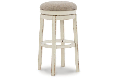 Realyn Chipped White Bar Height Barstool