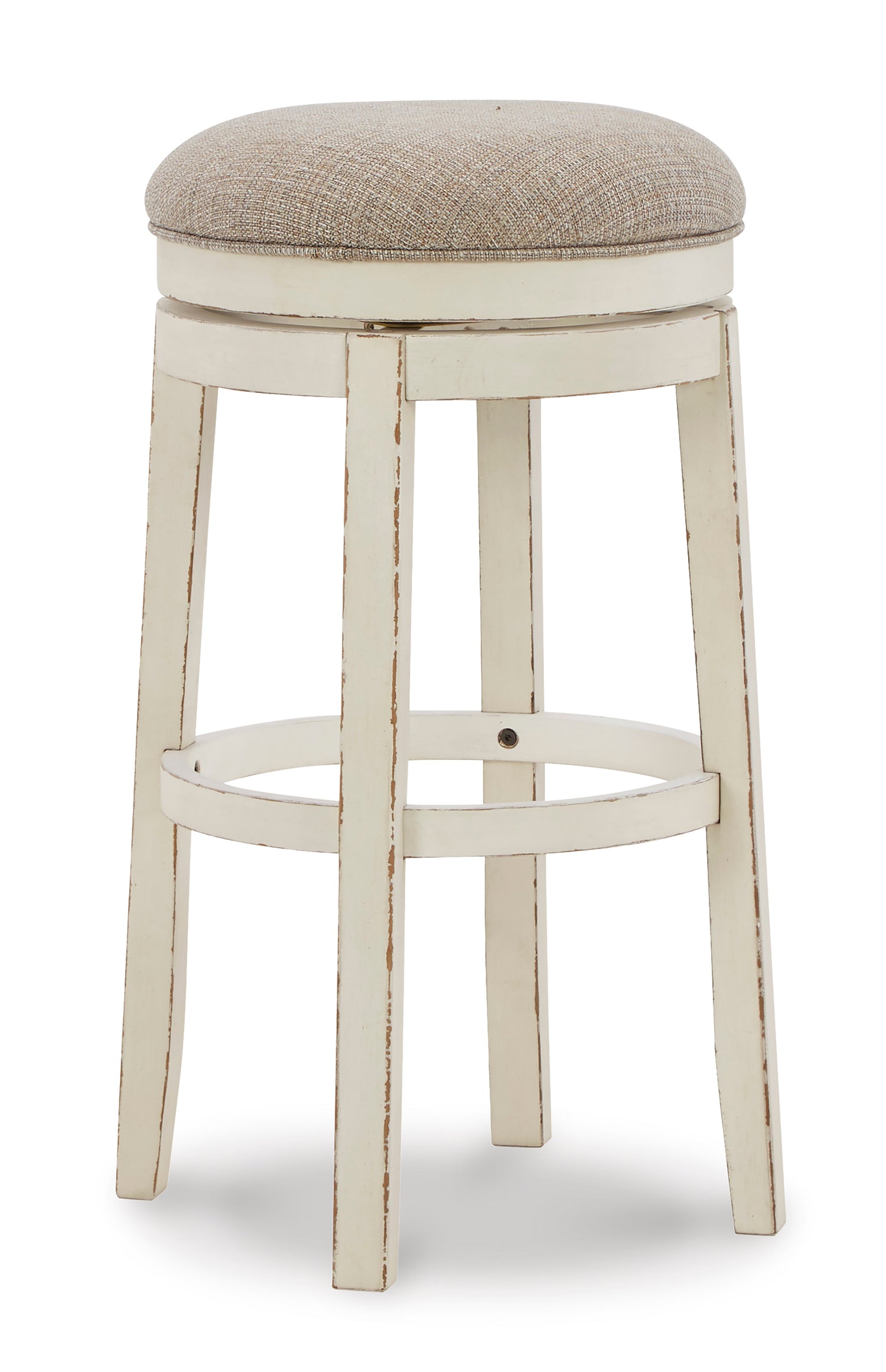 Realyn Chipped White Counter Height Barstool