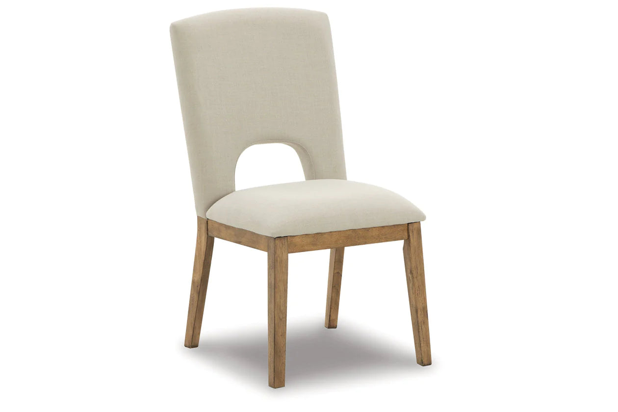Dakmore Linen/Brown Dining Chair