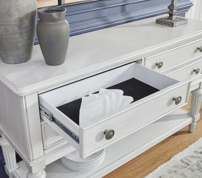Montelaine Antique White Dining Server