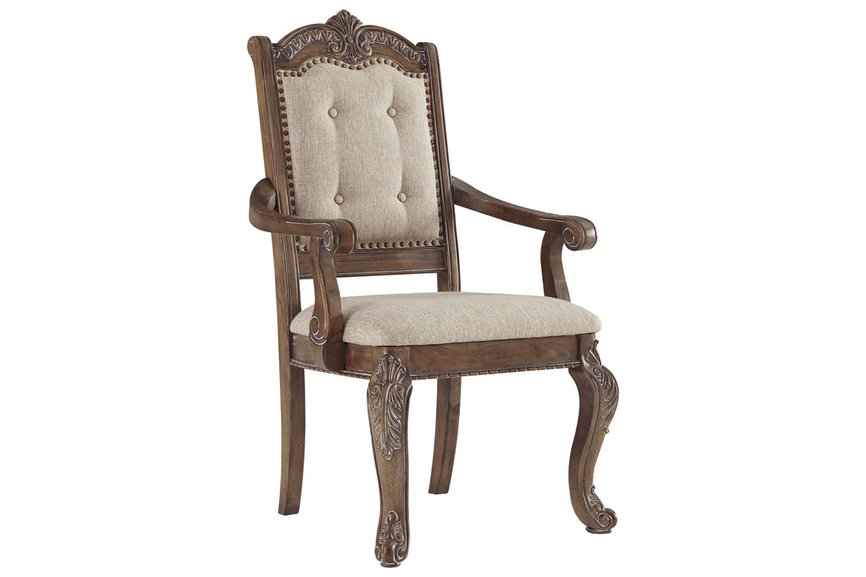 Charmond Brown Dining Arm Chair