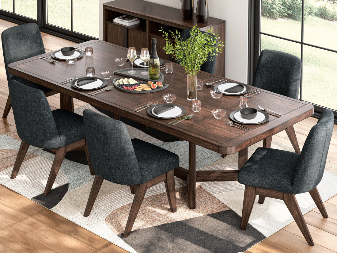 Mesa de comedor Kendamor y 8 sillas