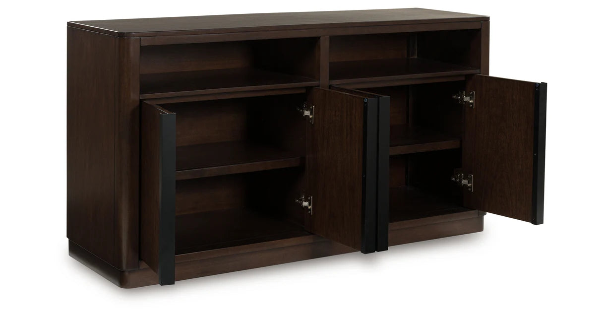 Dilenno Dark Brown Dining Server