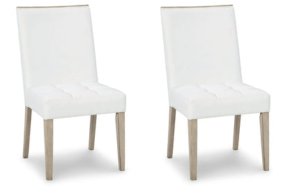 Wendora Bisque/White Dining Chair