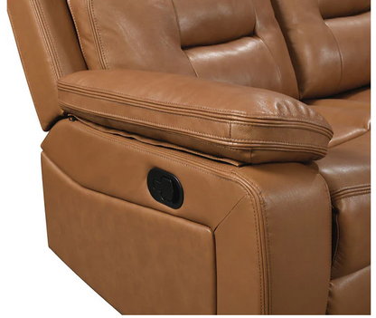 Dallas Camel Reclining Sofa set