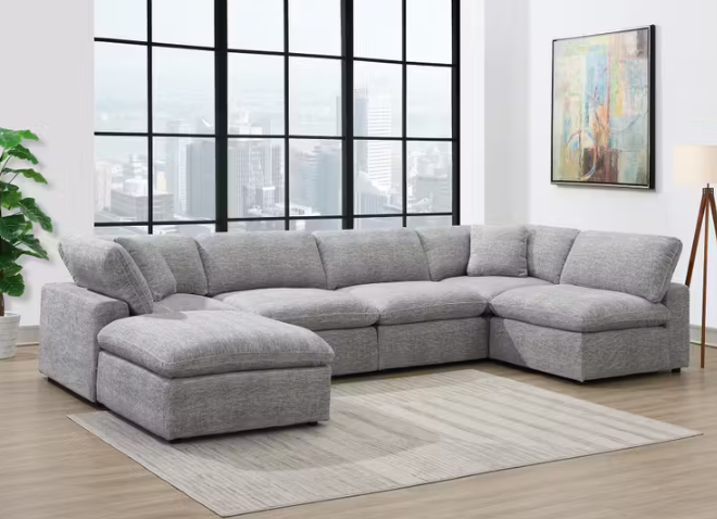 Cloud 9- Zaftag Dove Sectional