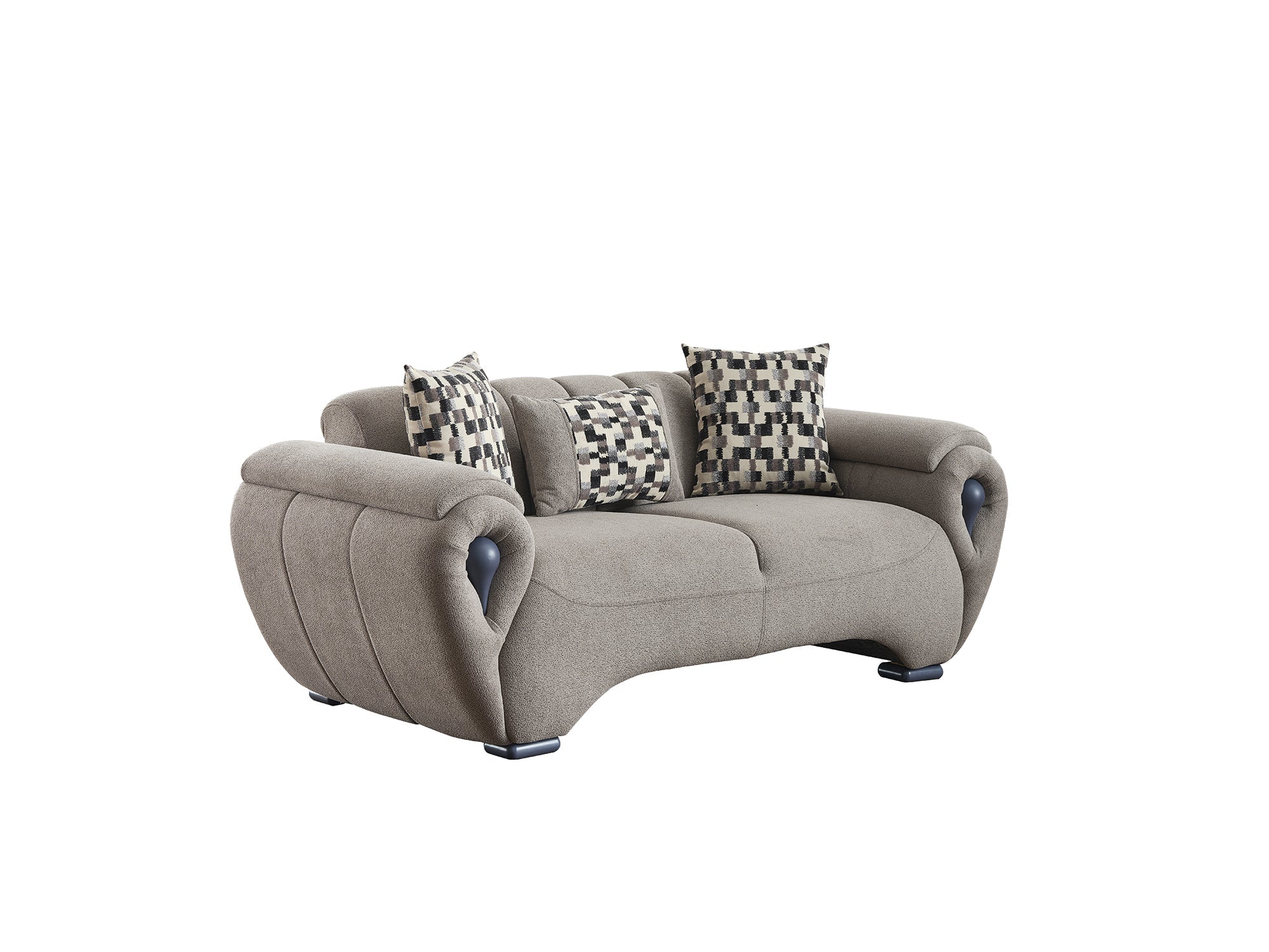 Damla 3-Pieces Modern Living Room Set