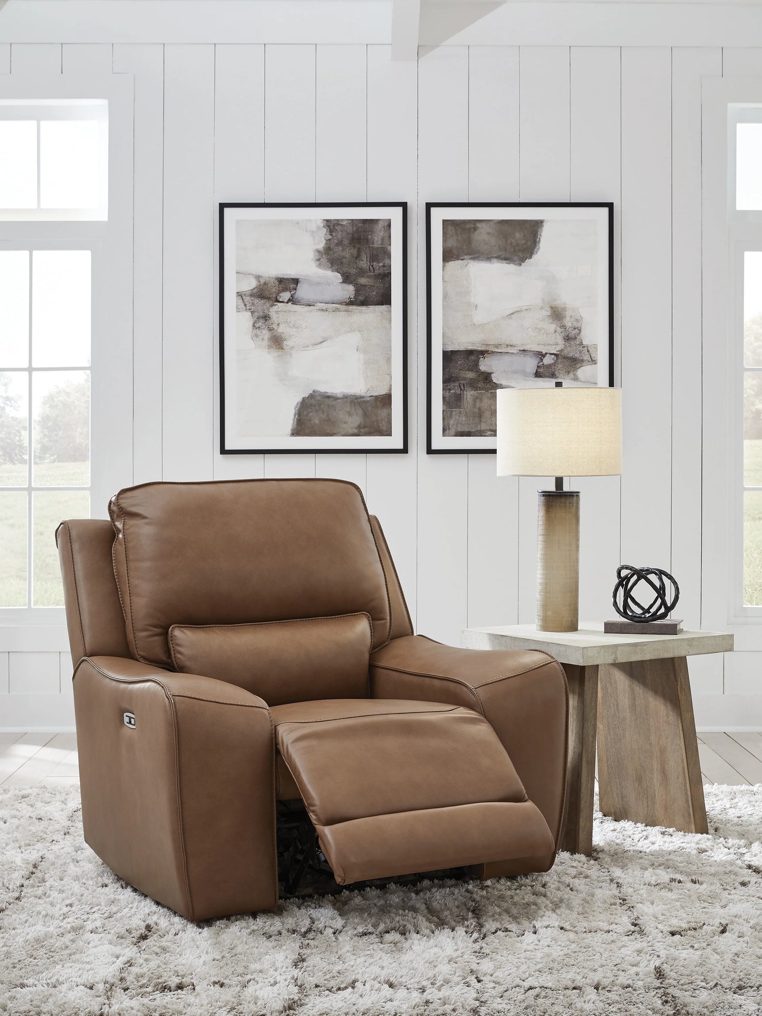 DeepWakes Caramel Modular Power Reclining Sectional