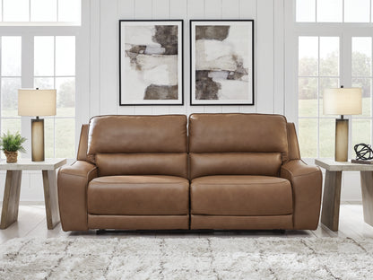 DeepWakes Caramel Modular Power Reclining Sectional