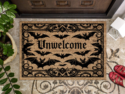 Unwelcome Halloween Doormat