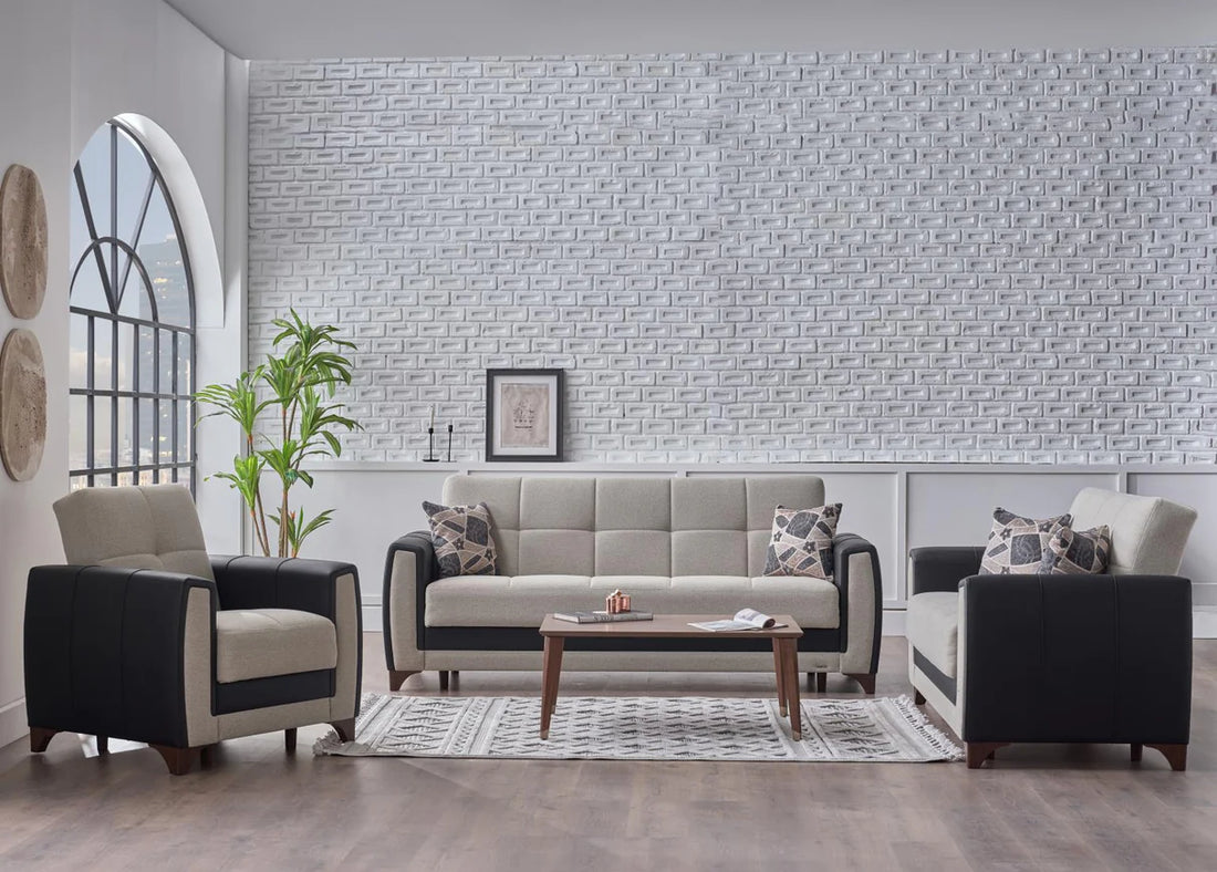Dublin Boss Cream Living Room Set