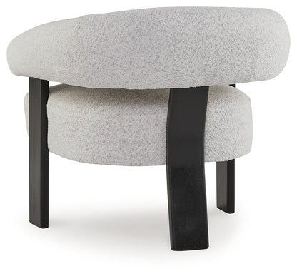 Dultish Snow Barrel Accent Chair