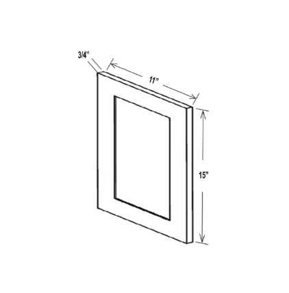 Gray Shaker Sample Door