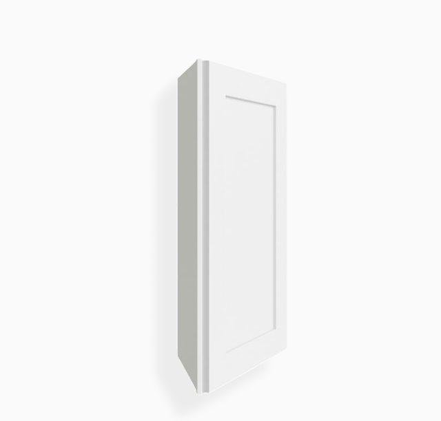 White Shaker 12″ Angle Wall Cabinet