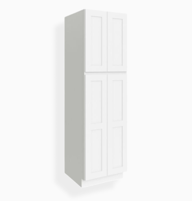 White Shaker 24″ W Utility Pantry Cabinet