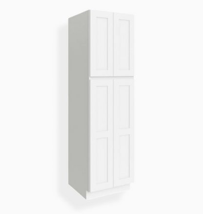 White Shaker 24″ W Utility Pantry Cabinet