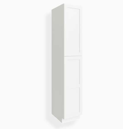 White Shaker 18″ W Utility Pantry Cabinet