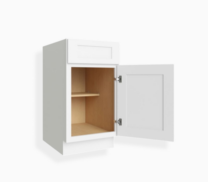 White Shaker Base Cabinet with Single Door