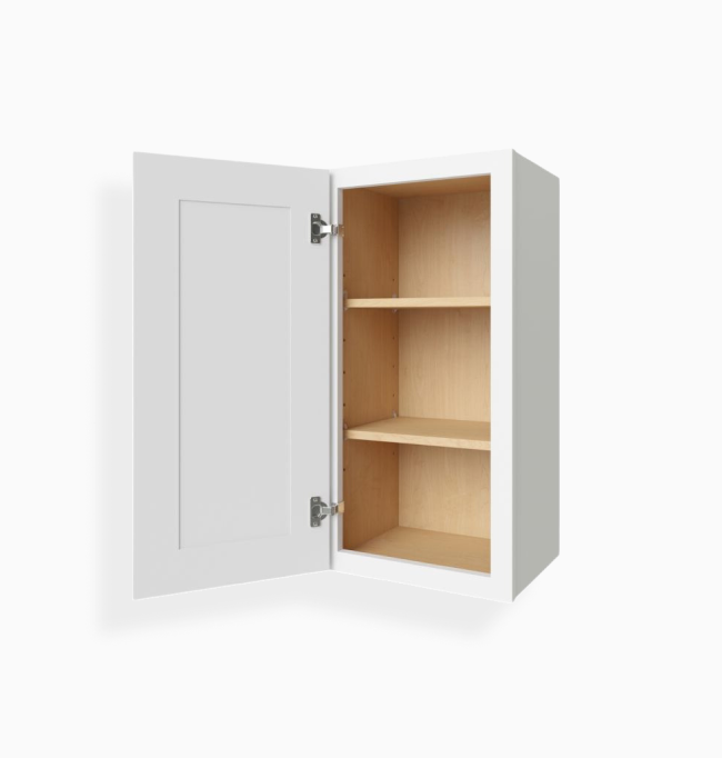 White Shaker 36″ H Single Door Wall Cabinet