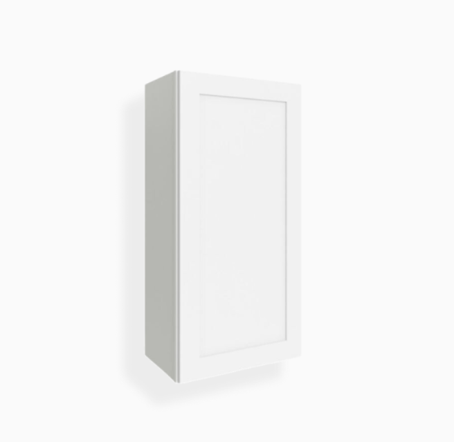 White Shaker 42″ H Single Door Wall Cabinet