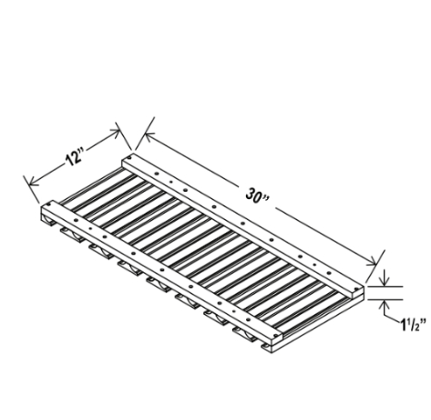 Gray Shaker Glass Holder