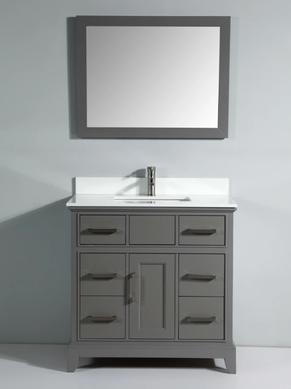 Genoa 36" Single Sink Bathroom Vanity Set