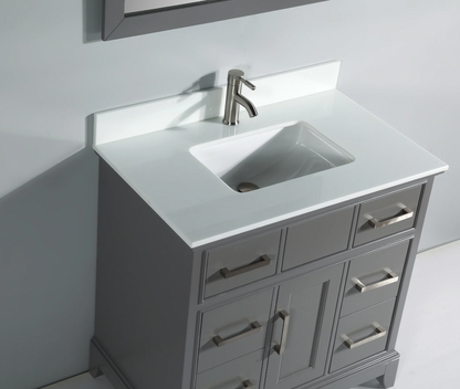 Genoa 36&quot; Single Sink Bathroom Vanity Set