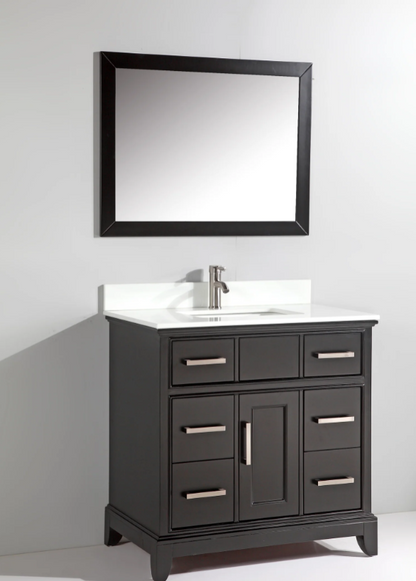 Genoa 36&quot; Single Sink Bathroom Vanity Set